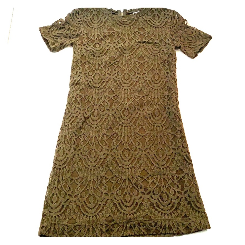 H&M Olive Green Lace Dress